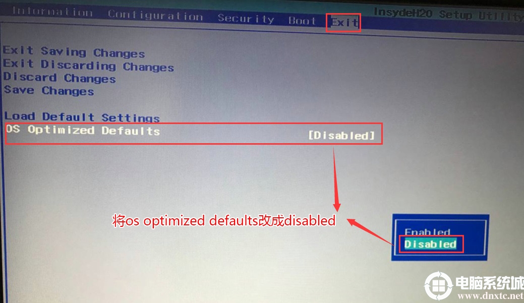 ��OS Optimized Defaults�O�Þ�Disabled